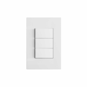 Interruptor Recta Satin Triplo Simples B.Lux