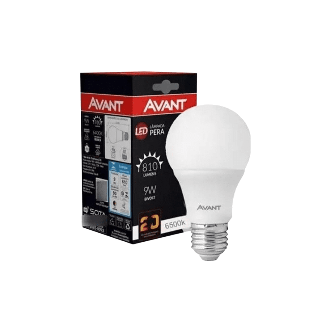 Lâmpada LED 9W - Bivolt <br>AVANT