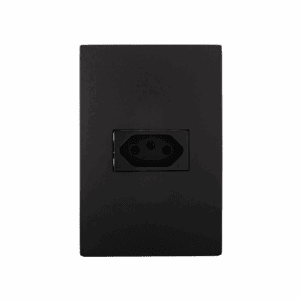 Tomada Recta Satin Simples B.Lux Preto